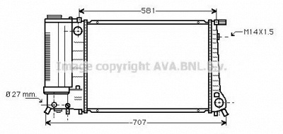 AVA QUALITY COOLING bw2090 -  Радиатор, охлаждение двигателя